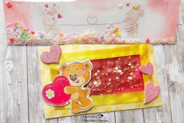 Shaker envelope & bookmark