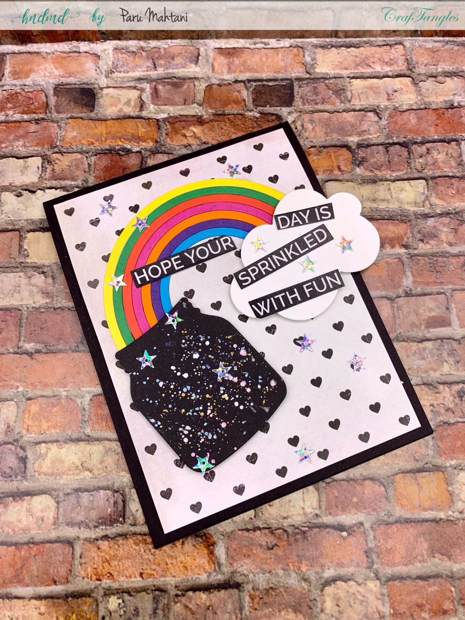 3 colourful and fun Shades of Rainbow cards 2