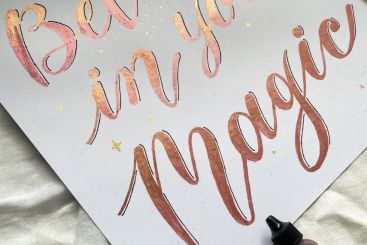 Beautiful Colour Shifter MAGIC! Calligraphy Tutorial