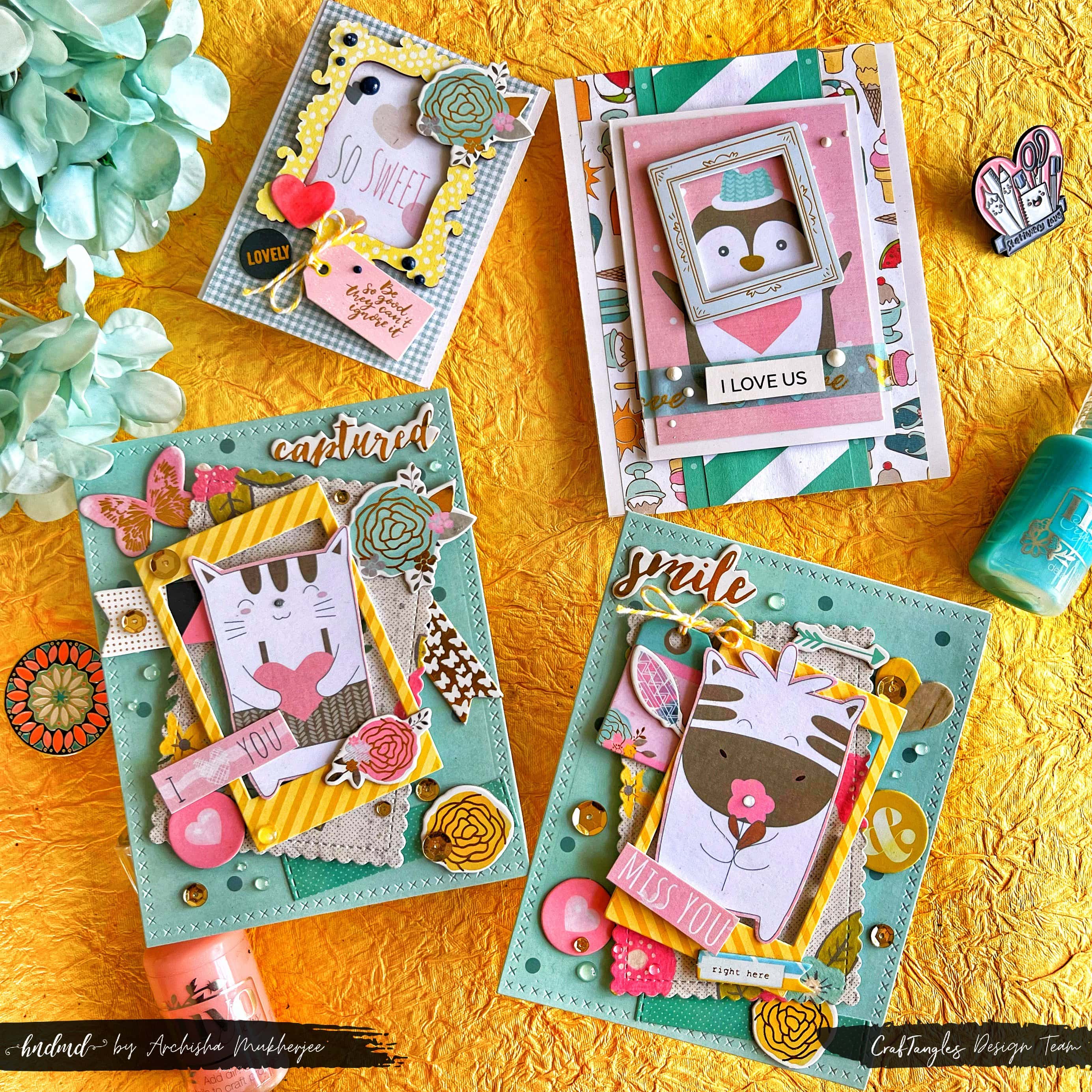 4 Stunning Cards with Frame Designs 2 4 Stunning Cards with Frame Designs 2