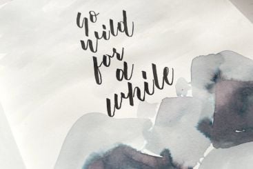 Beautiful 'Shades Of Blue' Calligraphy Tutorial