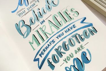 Awesome 'Blues for Life' Calligraphy Tutorial