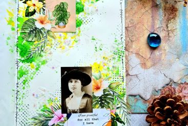 Beautiful Nature Inspired Journal Page