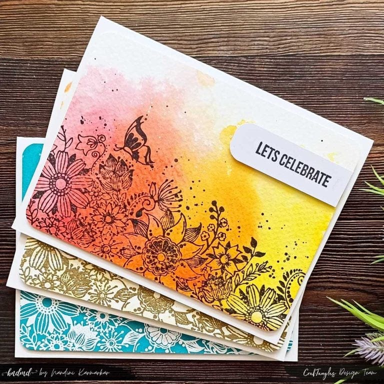 3 Ways to make Floral handmade cards 2 3 Ways to make Floral handmade cards 1