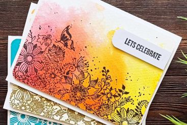 3 Ways to make Floral handmade cards 1