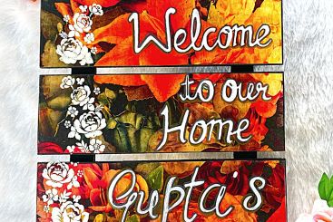 Revamped Decoupage Welcome board 2