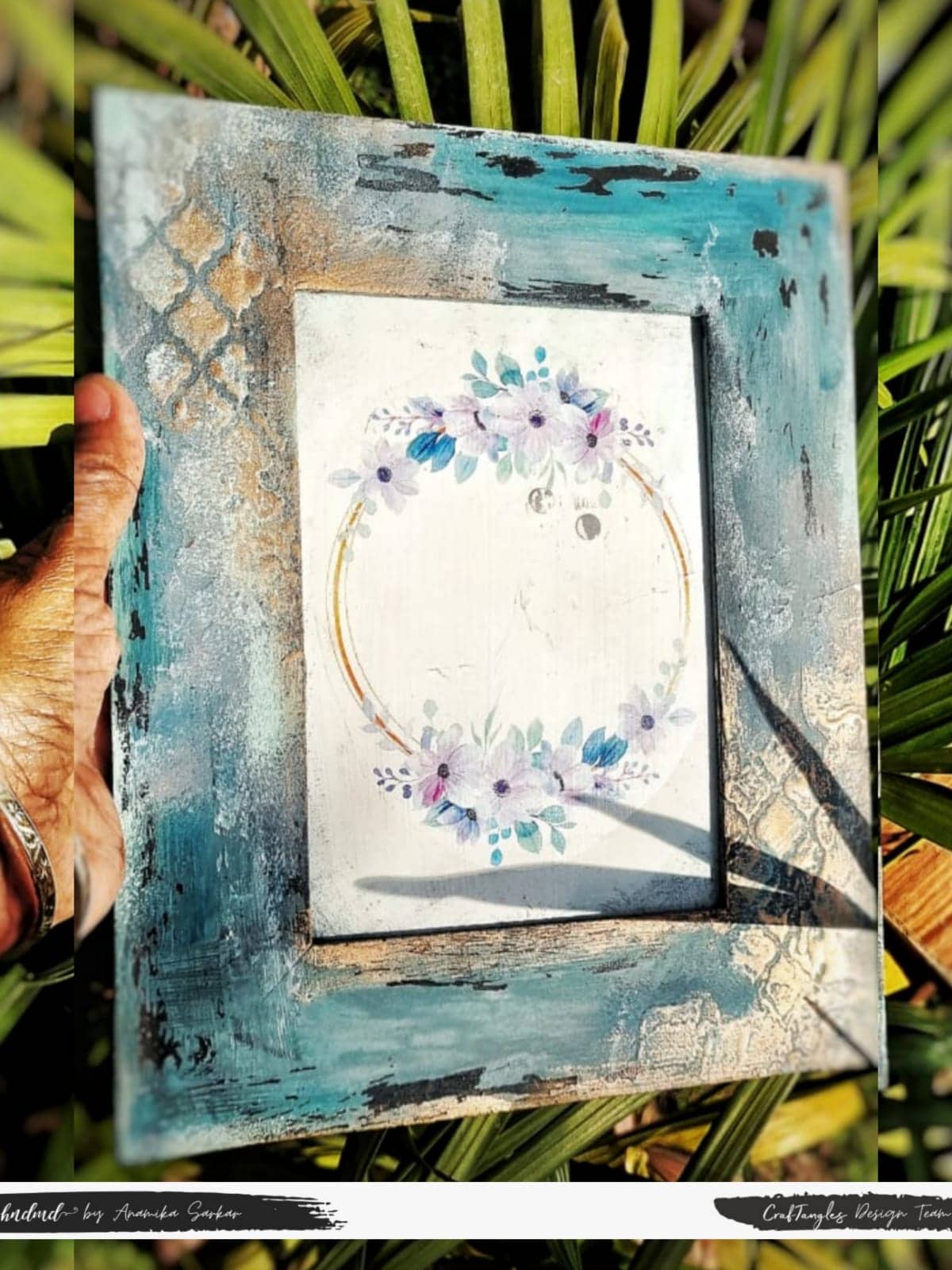 Decoupage Vintage Photo Frame