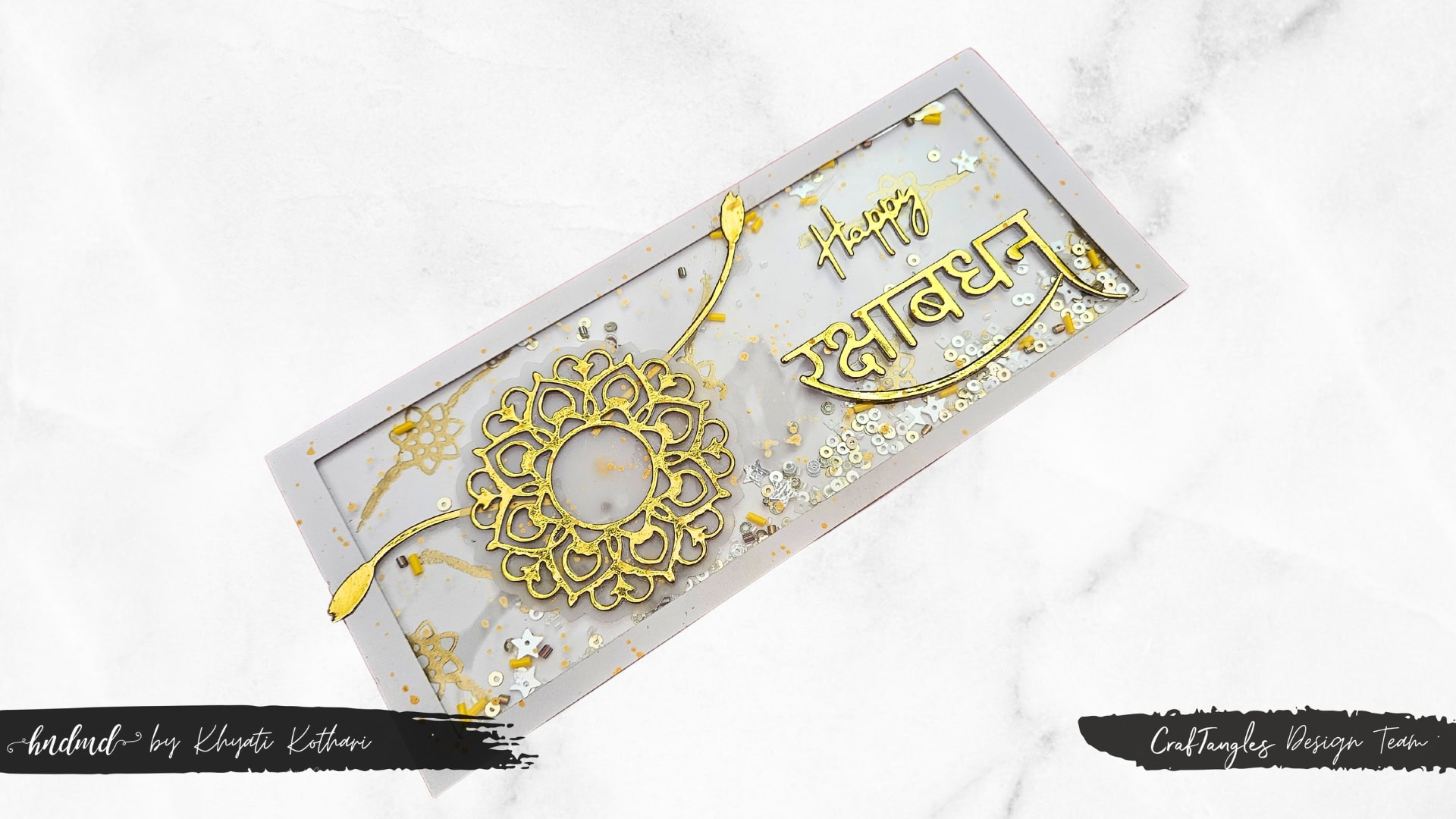 DIY Rakhi Shaker Card