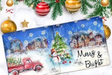 Merry and Bright Art Journal