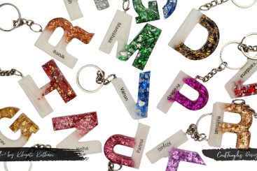 How to make Alphabet Resin Keychains