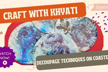 DIY decoupage coasters