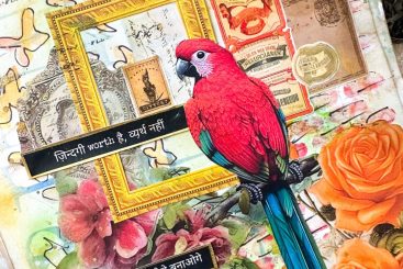 Art Journal page - Parrot