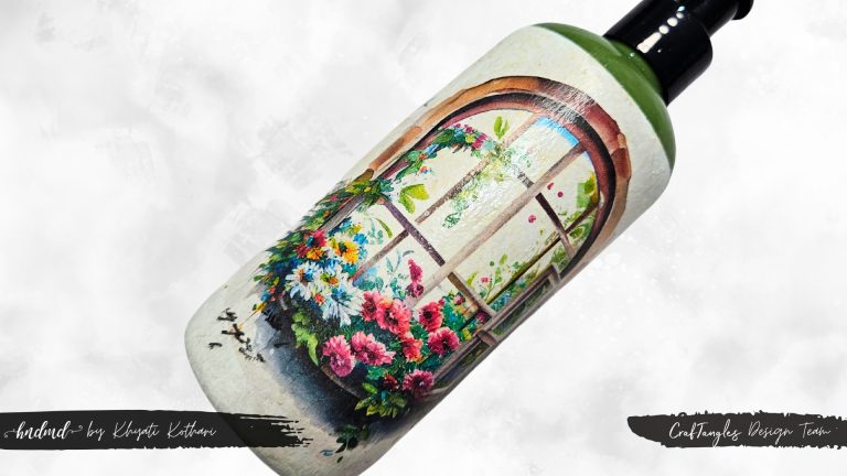 How to decoupage on plastic bottle 5 How to decoupage on plastic bottle 5