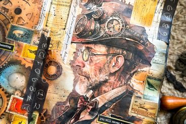 Steampunk Vintage Man Journal page 1