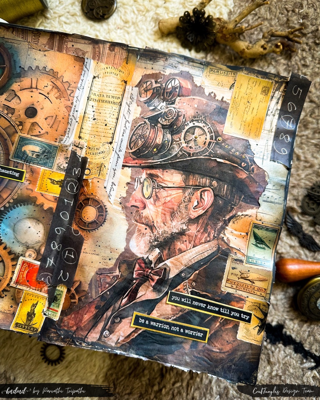 Steampunk Vintage Man Journal page 11