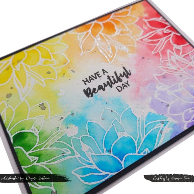 Rainbow CAS Watercolor Cards 2