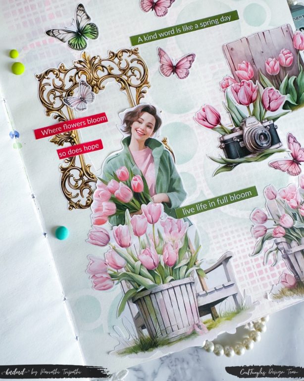 Bloom like the Spring - An art journal page 2 Bloom like the Spring - An art journal page 2