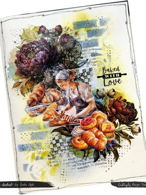 Baked with Love : Art Journal Page 1