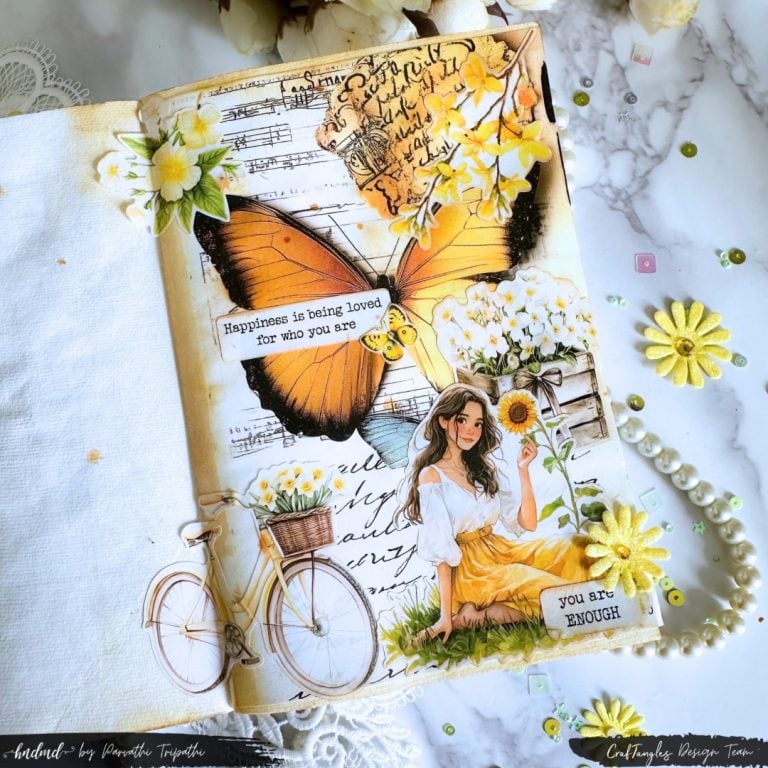 You are enough - An art journal page 1 You are enough - An art journal page 1