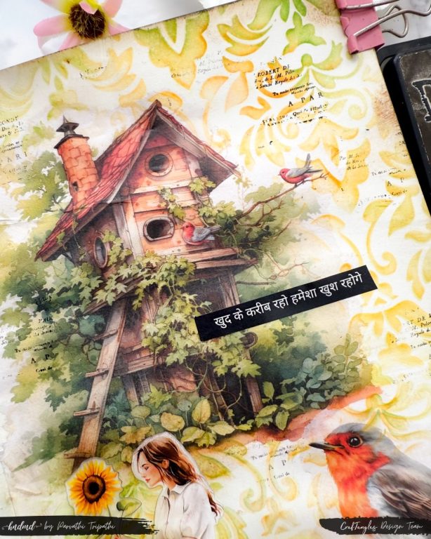 You would be your happiest self - An art journal page 2