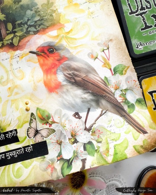 You would be your happiest self - An art journal page 4