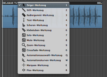 Logic Tutorial Studio Express Werkzeuge