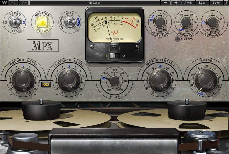 Waves MPX Tape Plugin Bandsättigung