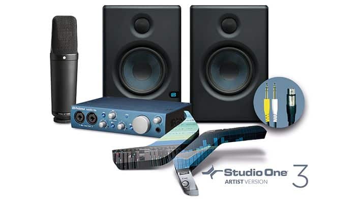 Die Komponenten des Presonus Recording Bundles