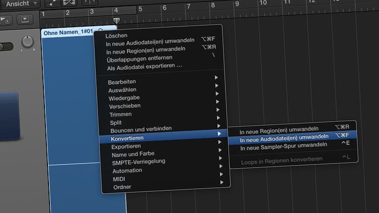 Fehler beim Aufnehmen mit Logic Pro X: Wellenform weg!
