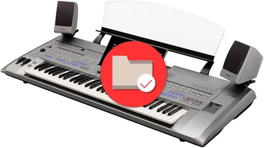 Dateimanagement am Yamaha Tyros 5