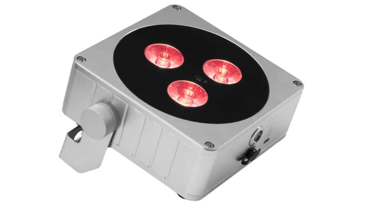 EUROLITE AKKU Flat Light 3 sil Test