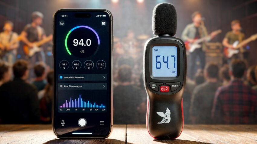 Dezibel messen Tabelle, Apps & Geräte