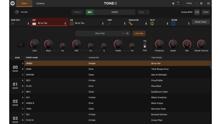 IK Multimedia Tonex Editor