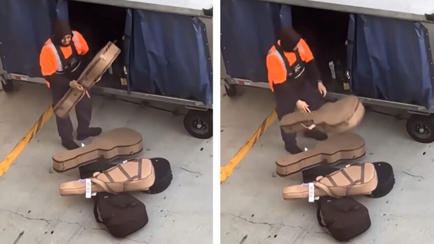 Video rabiater Gepäckabfertiger geht viral