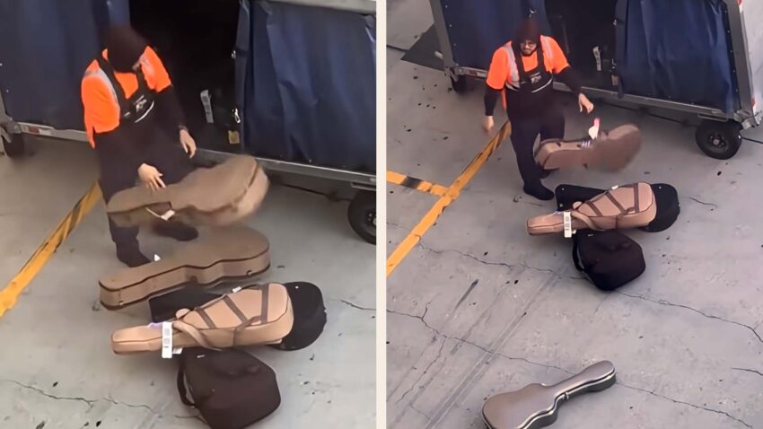 Video rabiater Gepäckabfertiger geht viral