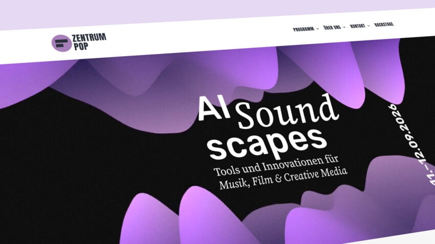 KI-Kongress "AI Soundscapes" vom Zentrum Pop in 2026
