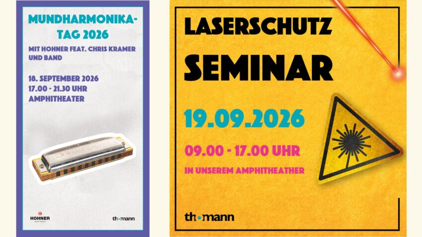 Events September 2026 bei Thomann