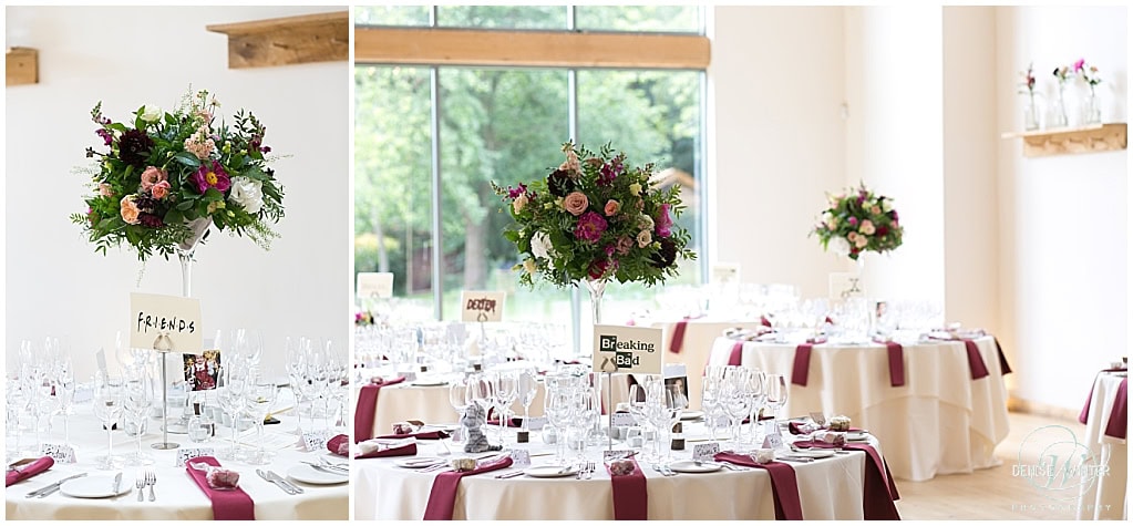 Wedding Breakfast room at Millbridge Court