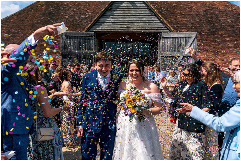 bride & groom at Ufton Court