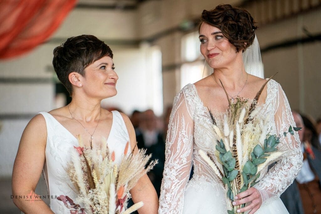 Candid Same sex wedding Lillibrooke Manor