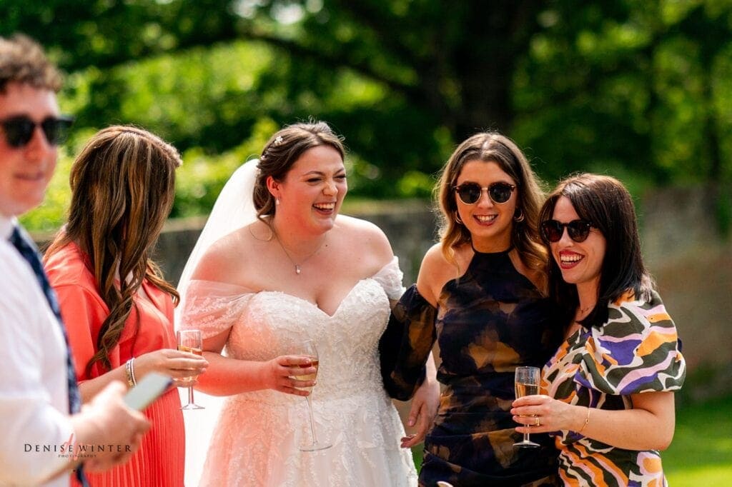 relaxed wedding photography at Ufton Court