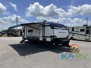 2026 Acclaim 2500RD RV parked outdoors with blue sky and clouds.