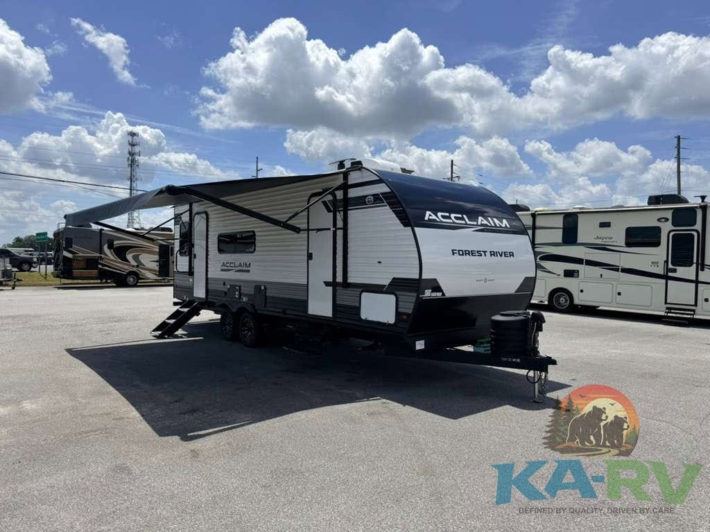 2026 Acclaim 2500RD RV parked outdoors with blue sky and clouds.