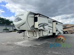 Luxury Montana RV trailer for optimal travel comfort and convenience.