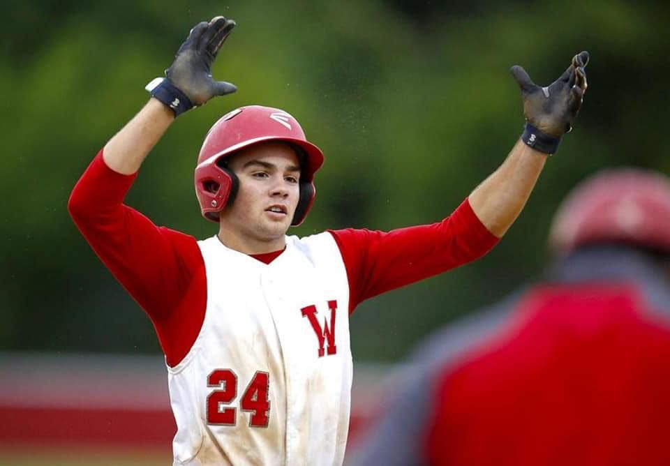 Dalton Vonderstrasse of the Williston High School baseball team.