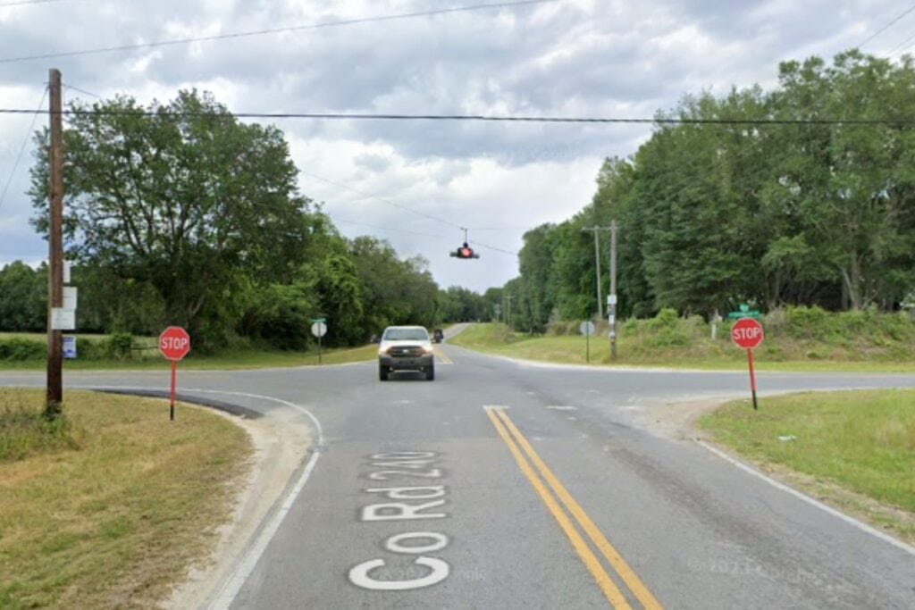 A McAlpin man died and three other people were seriously injured in a two-vehicle collision at CR 240 and CR 131 in Columbia County on Tuesday morning.