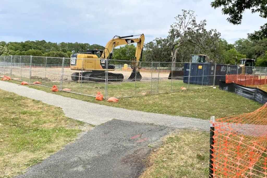 A new parking lot will add more than 80 new spaces near the baseball field.