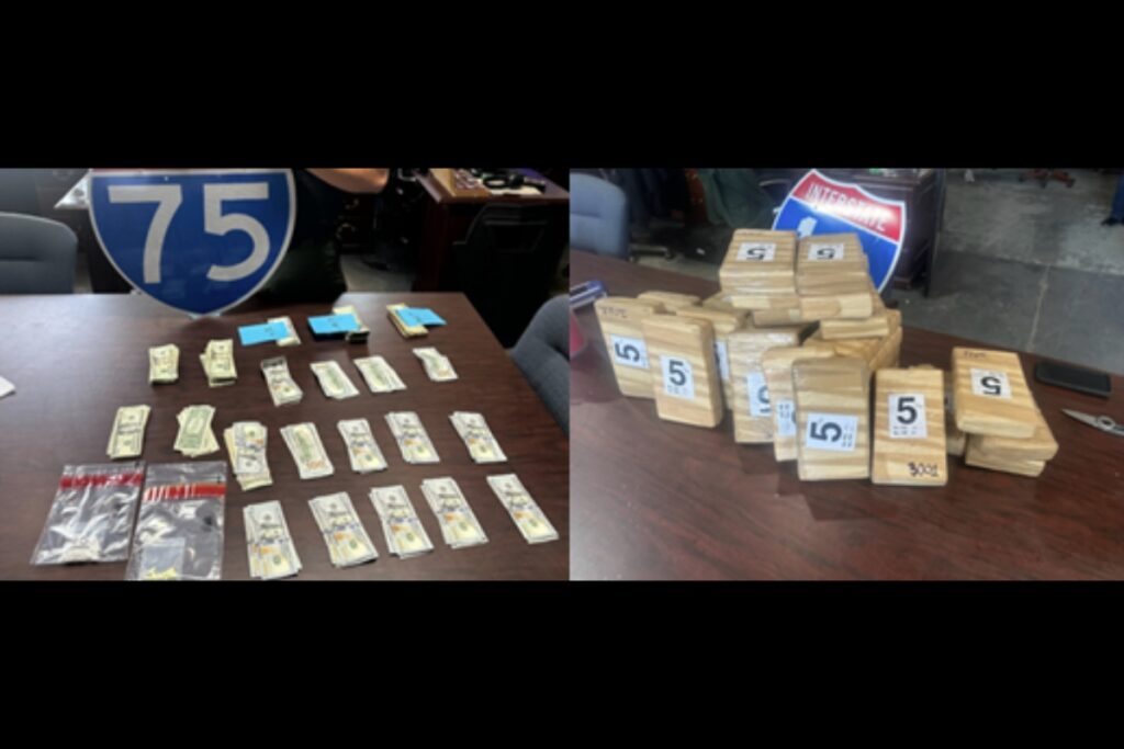 Items confiscated in recent criminal interdiction operations in Columbia County.