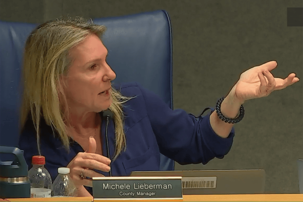 County manager Michele Lieberman