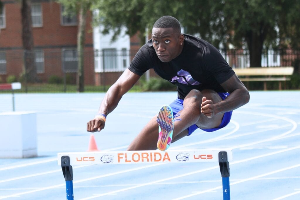 Former UF athlete Grant Holloway took home the gold medal on Thursday in the 110-meter hurdles.